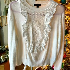J Crew summer crochet sweater